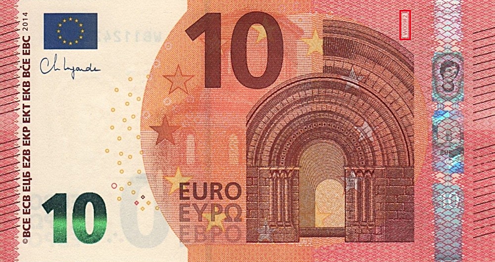 Billet de 10 € 2014 Allemagne