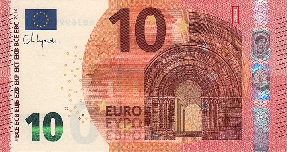 Billet de 10 € 2014 Allemagne