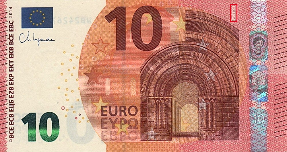 Billet de 10 € 2014 Allemagne