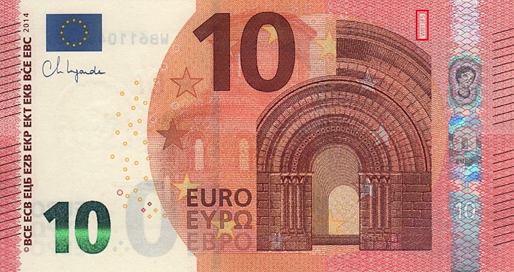 Billet de 10 € 2014 Allemagne
