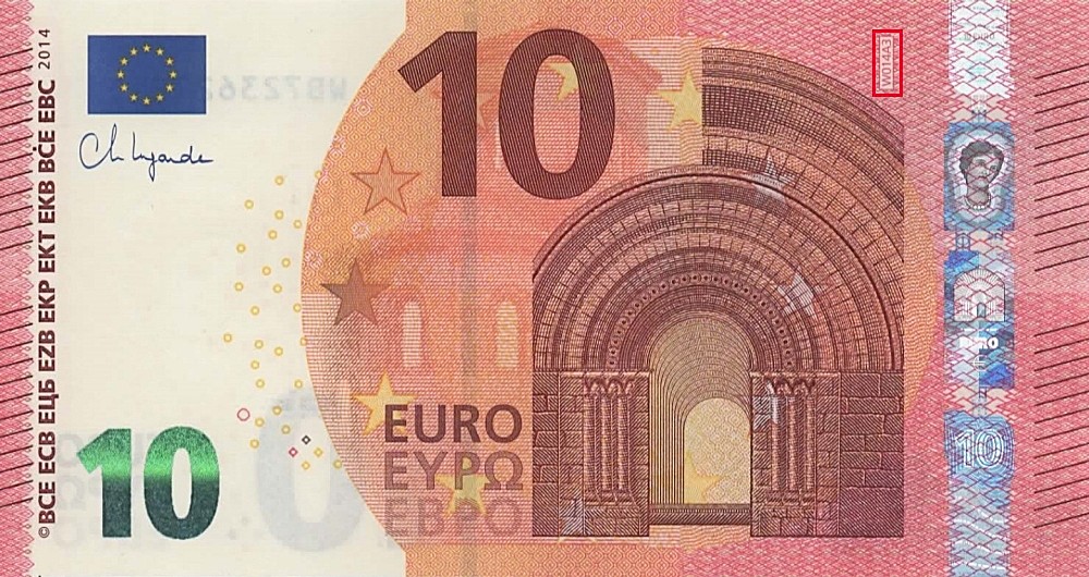 Billet de 10 € 2014 Allemagne