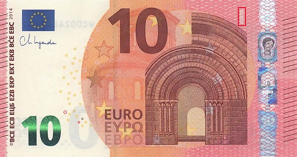 Billet de 10 € 2014 Allemagne