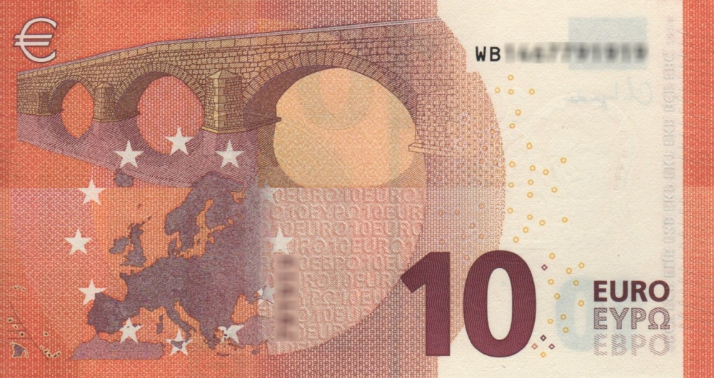 Détail du billet de 10 € 2014 Allemagne