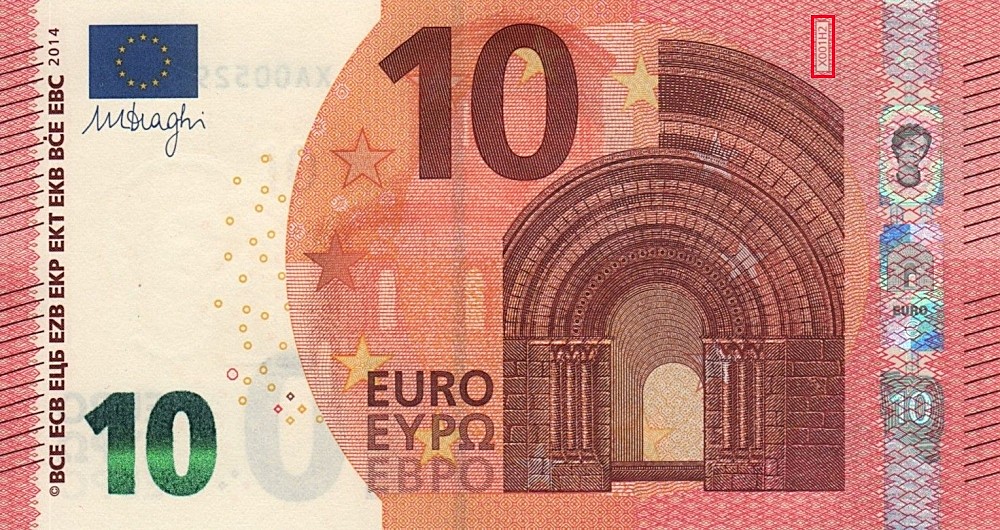 Billet de 10 € 2014 Allemagne