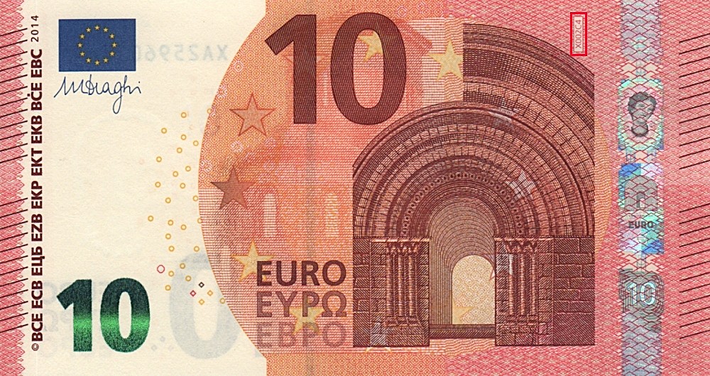 Billet de 10 € 2014 Allemagne