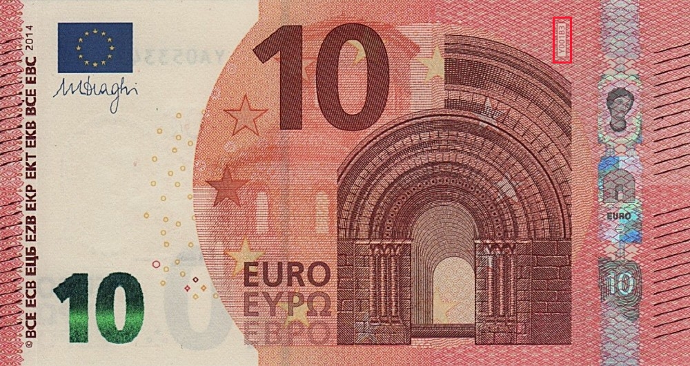 Billet de 10 € 2014 Grèce