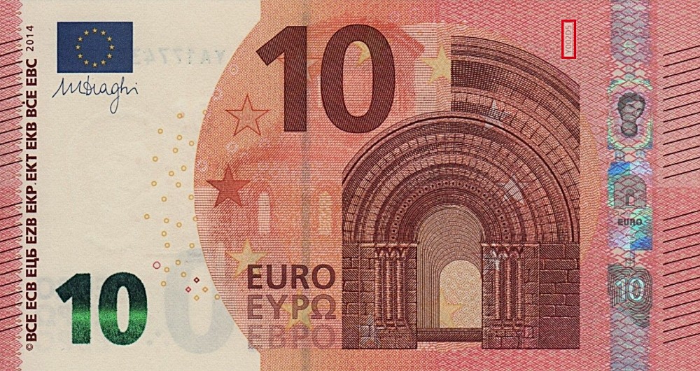 Billet de 10 € 2014 Grèce
