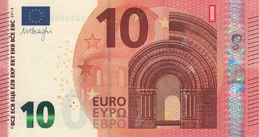 Billet de 10 € 2014 Grèce