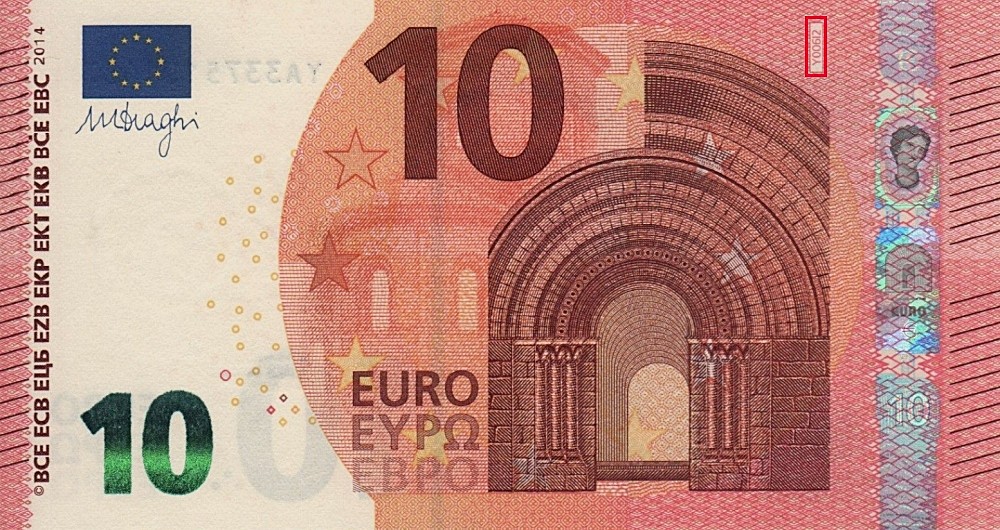 Billet de 10 € 2014 Grèce