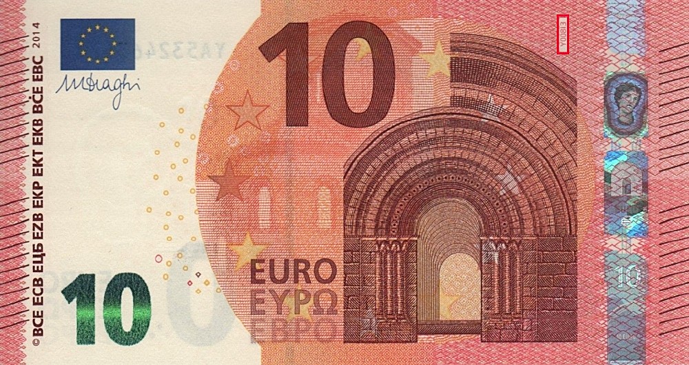 Billet de 10 € 2014 Grèce