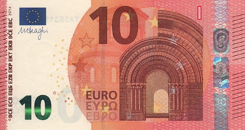 Billet de 10 € 2014 Grèce