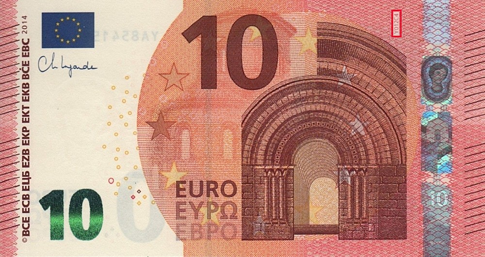 Billet de 10 € 2014 Grèce