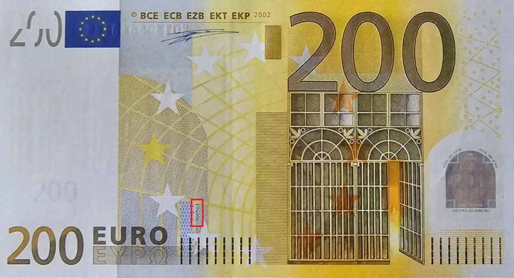 Billet de 200 € 2002 Allemagne