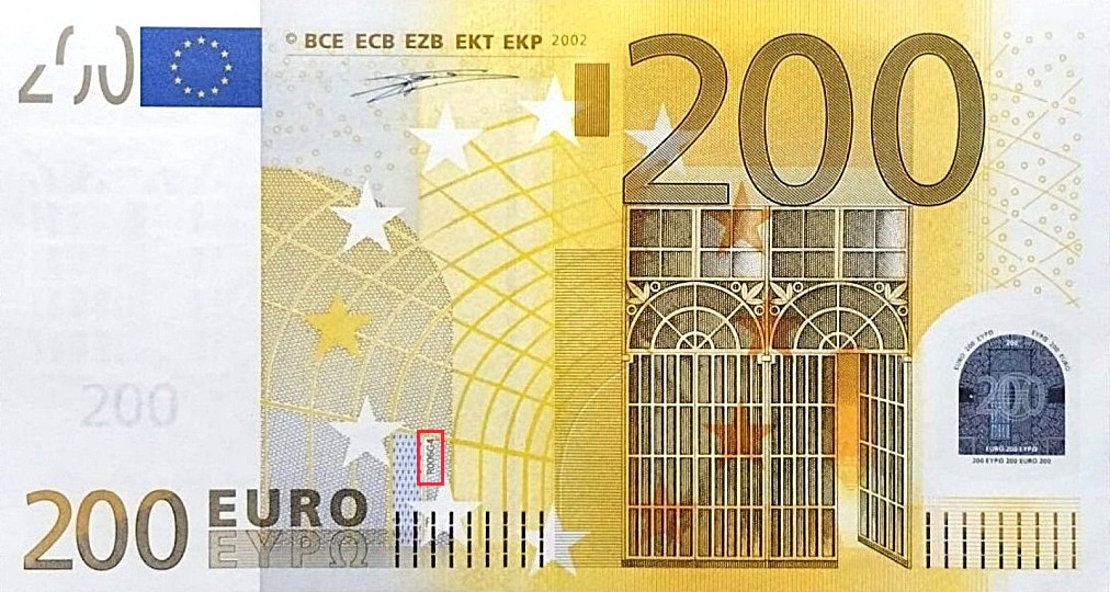 Billet de 200 € 2002 Allemagne
