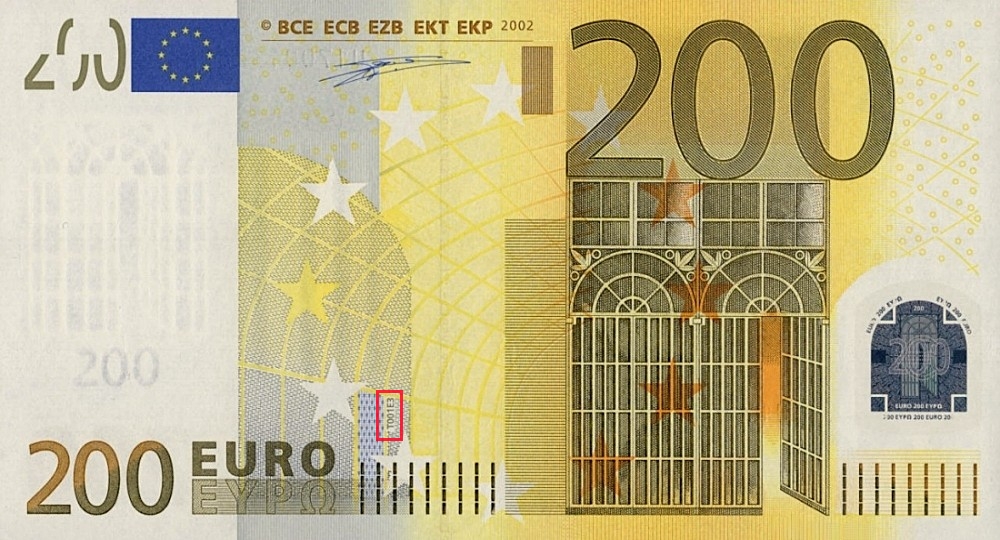 Billet de 200 € 2002 Espagne