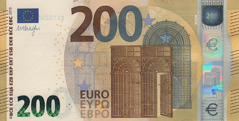Billet de 200 € 2019 Italie