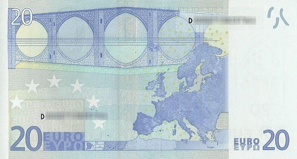 Détail du billet de 20 € 2002 Estonie