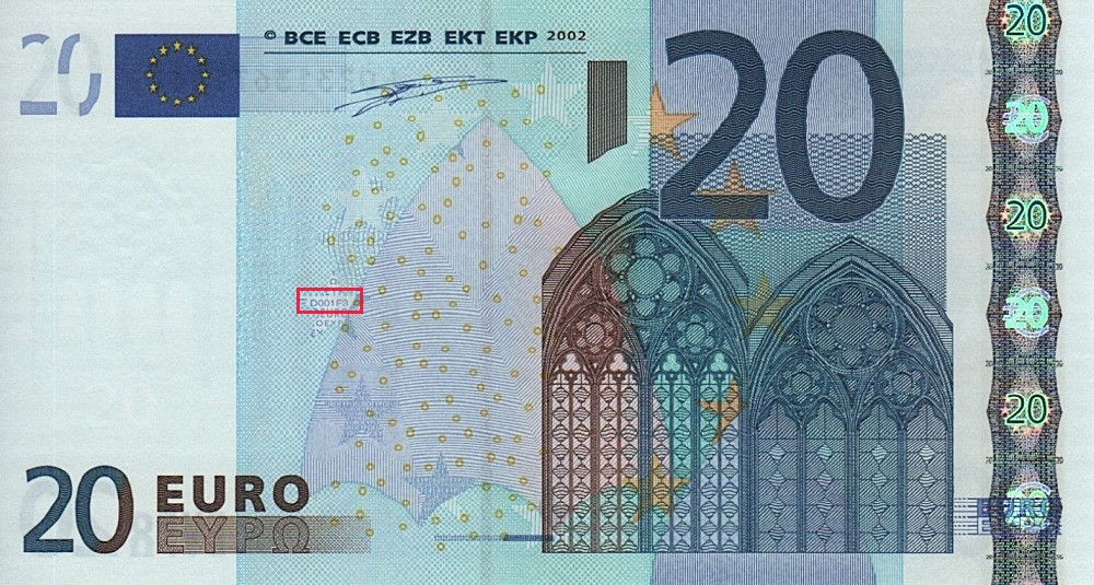 Billet de 20 € 2002 Finlande