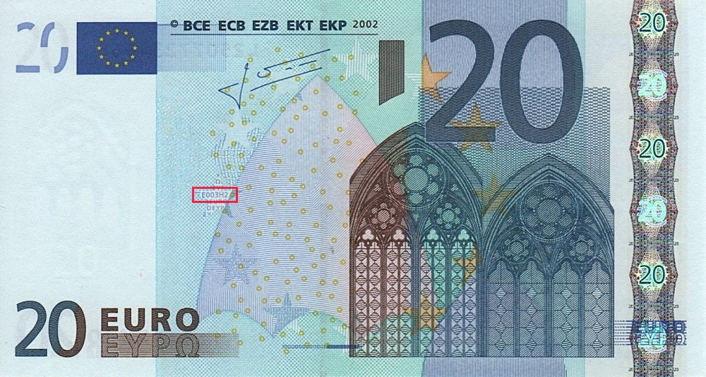 Billet de 20 € 2002 Finlande