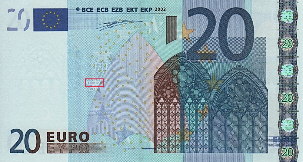 Billet de 20 € 2002 Autriche