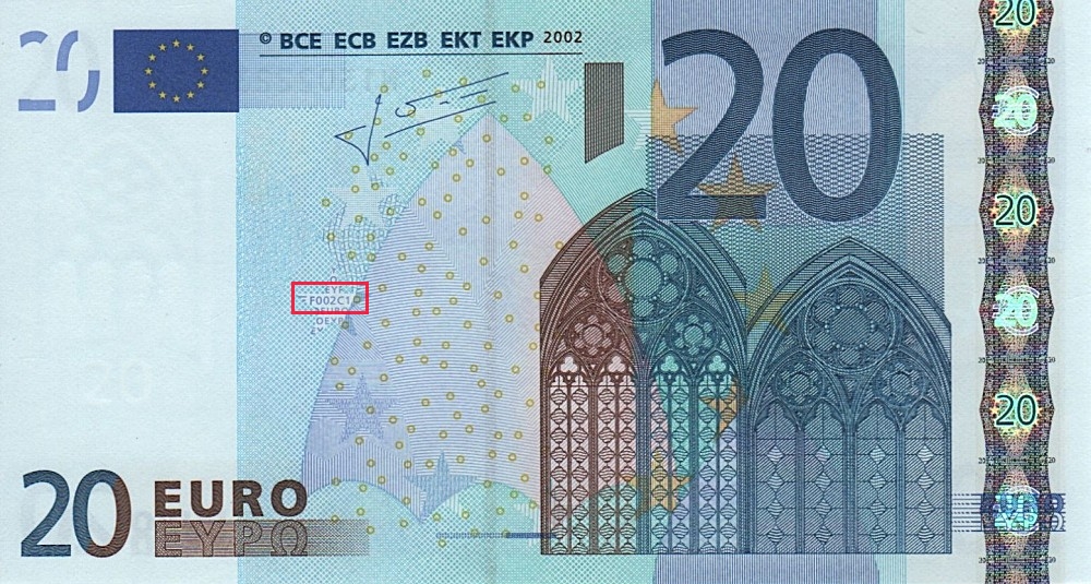 Billet de 20 € 2002 Autriche