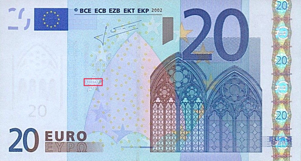 Billet de 20 € 2002 Autriche