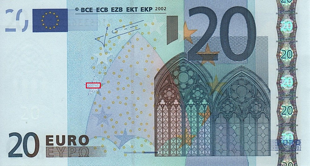Billet de 20 € 2002 Malte