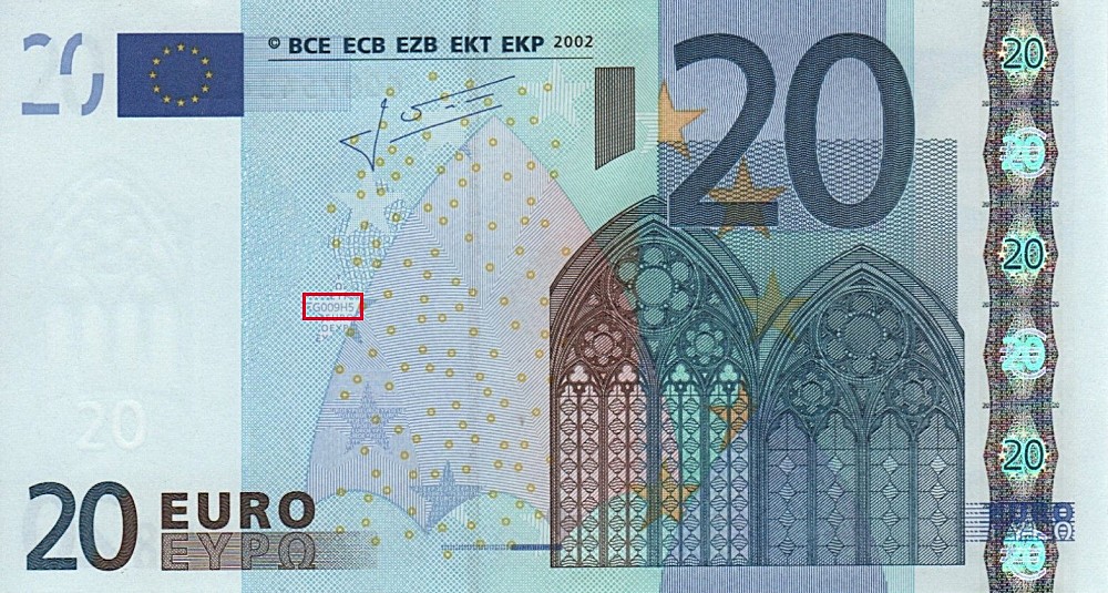 Billet de 20 € 2002 Chypre
