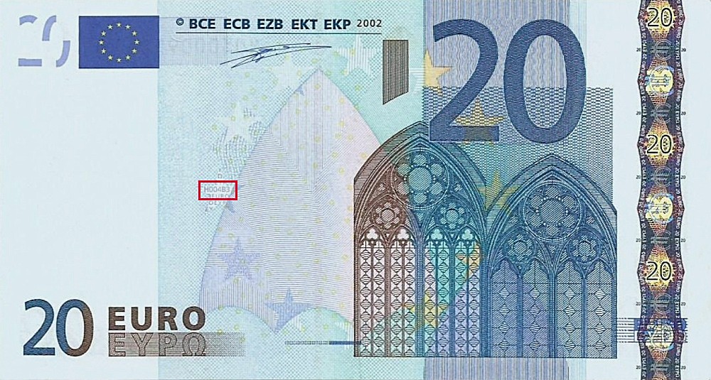 Billet de 20 € 2002 Irlande