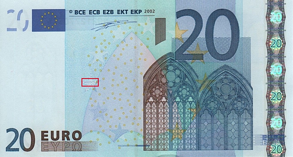 Billet de 20 € 2002 Portugal