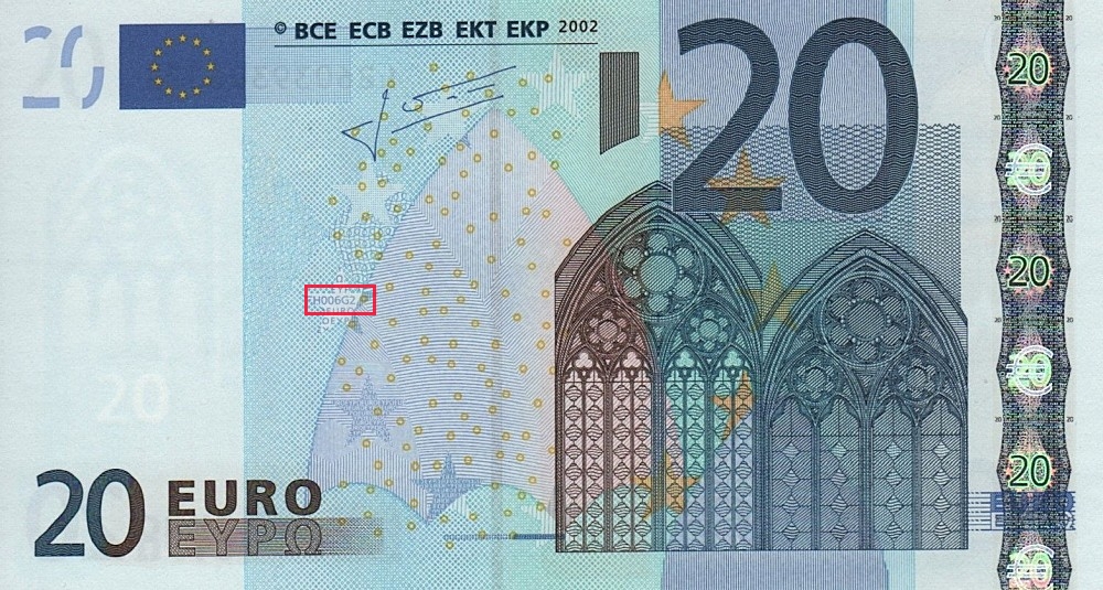 Billet de 20 € 2002 Finlande