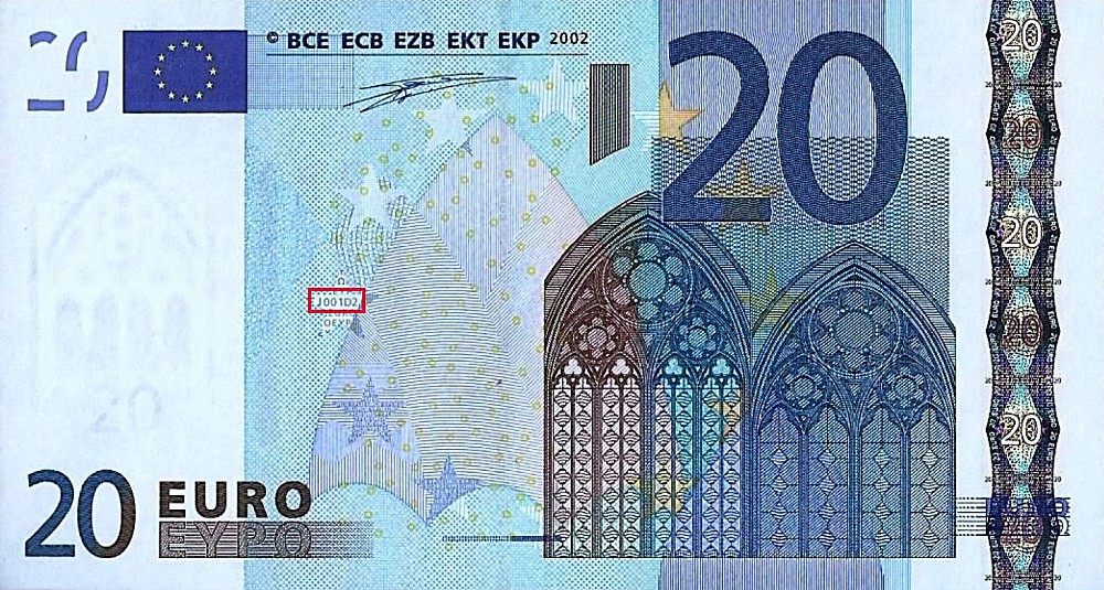 Billet de 20 € 2002 Italie