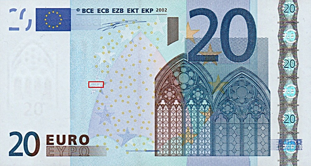 Billet de 20 € 2002 Italie