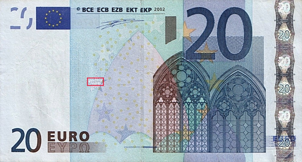 Billet de 20 € 2002 Italie