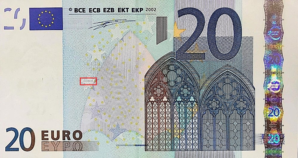 Billet de 20 € 2002 Italie