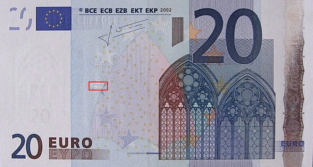 Billet de 20 € 2002 Italie