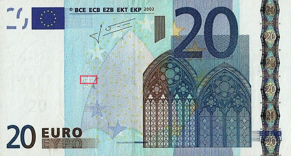 Billet de 20 € 2002 Italie