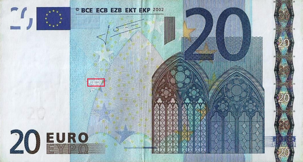 Billet de 20 € 2002 Italie