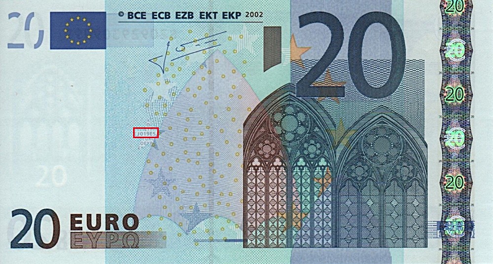 Billet de 20 € 2002 Italie