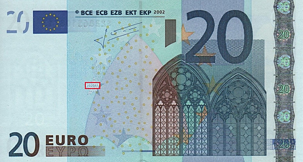 Billet de 20 € 2002 Italie