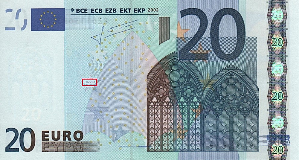 Billet de 20 € 2002 Italie