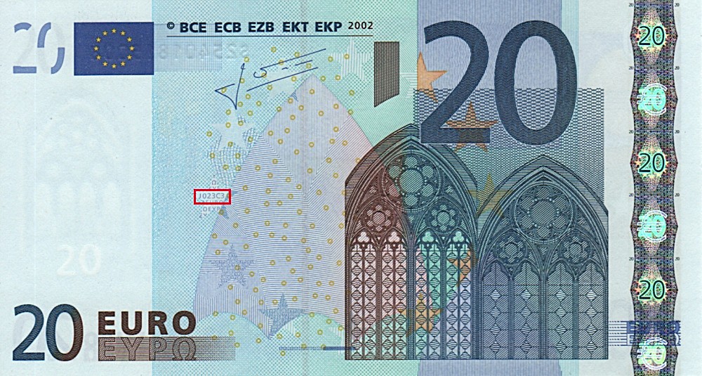 Billet de 20 € 2002 Italie