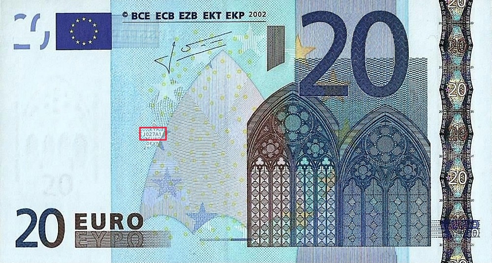 Billet de 20 € 2002 Italie