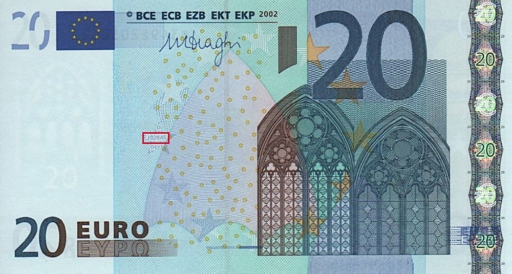 Billet de 20 € 2002 Italie