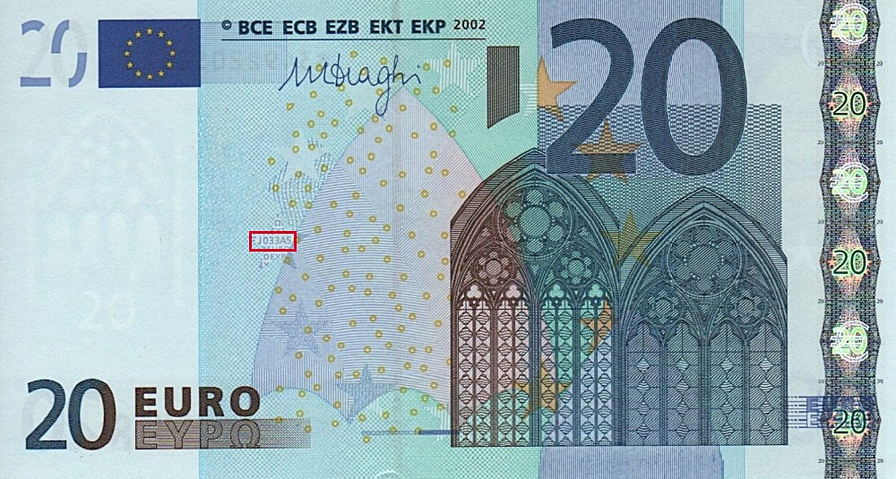 Billet de 20 € 2002 Italie