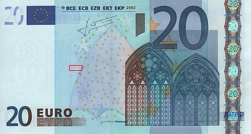 Billet de 20 € 2002 Irlande