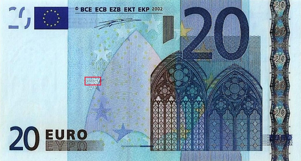 Billet de 20 € 2002 Irlande