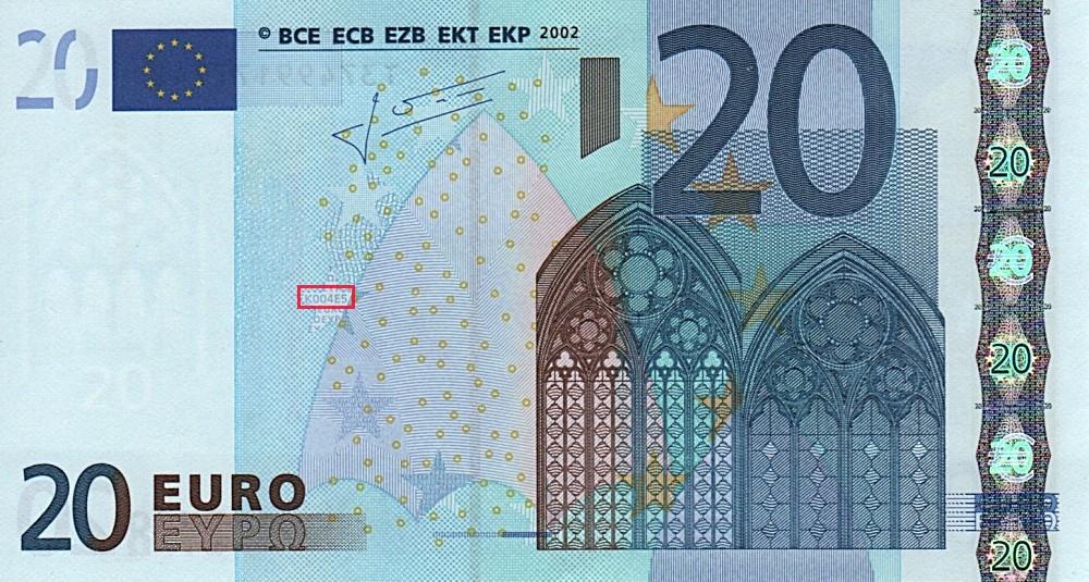 Billet de 20 € 2002 Irlande