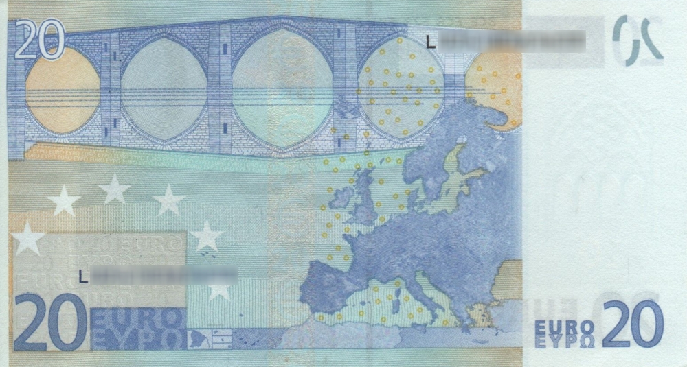 Détail du billet de 20 € 2002 Finlande