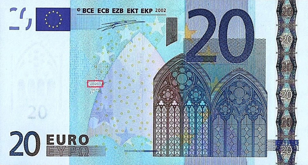 Billet de 20 € 2002 France